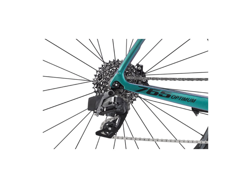 LOOK 765 Optimum 2 Disc Chameleon Green Blue Mat Rival Etap Fulcrum Racing 900 Wh 2025 - L