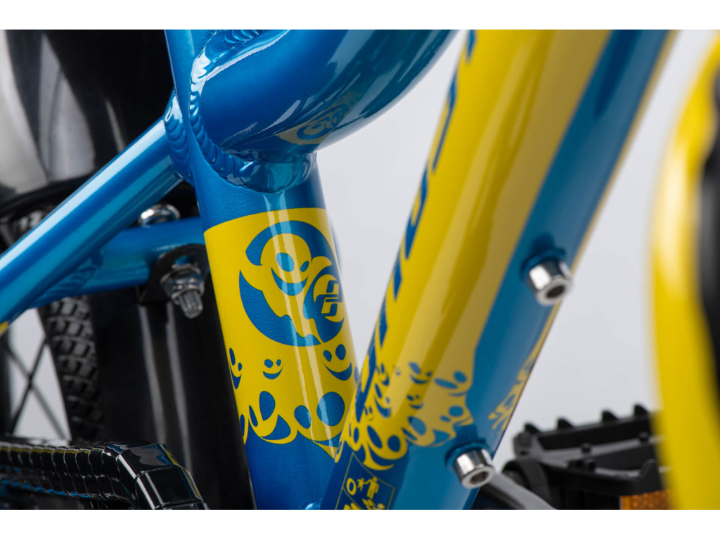 GHOST Powerkid 12 Metallic Blue/Metallic Yellow Gloss 2025