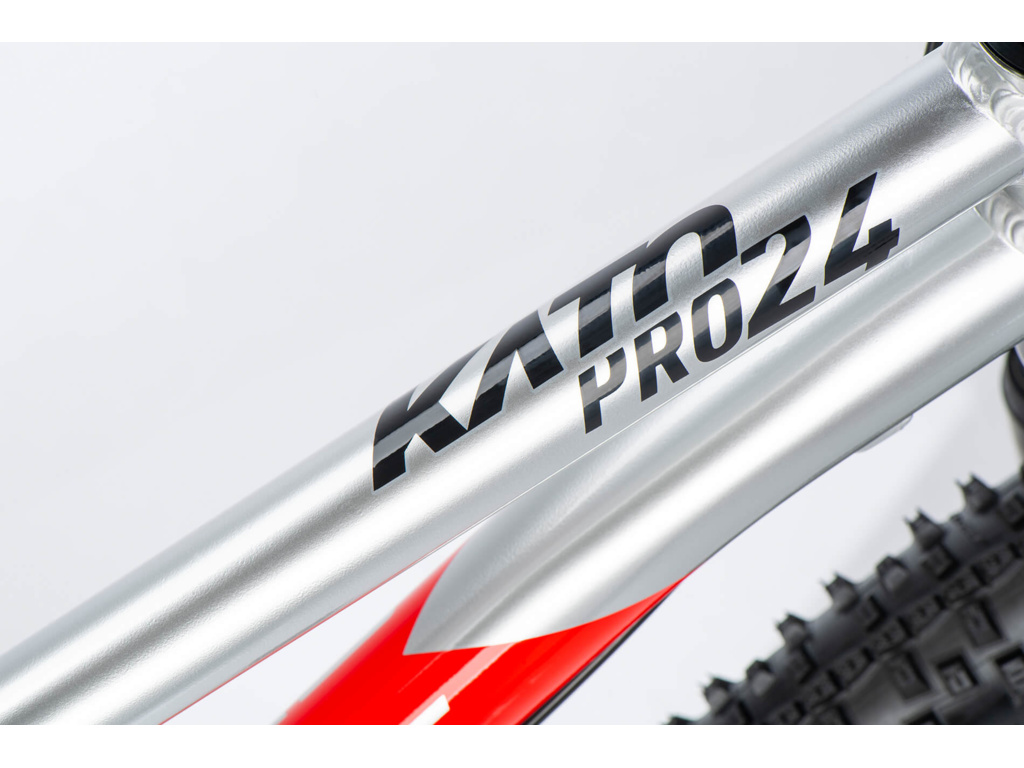 GHOST Kato 24 Pro Silver/Red Gloss 2025