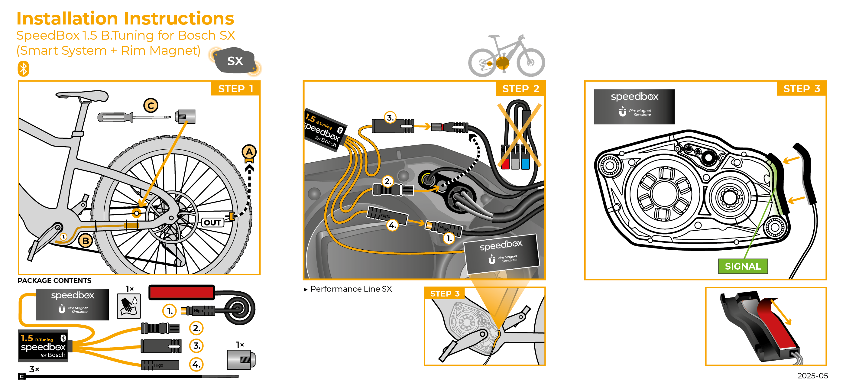 SpeedBox 1.5 B.Tuning pre Bosch SX (Smart System Gen.4 + Rim Magnet)