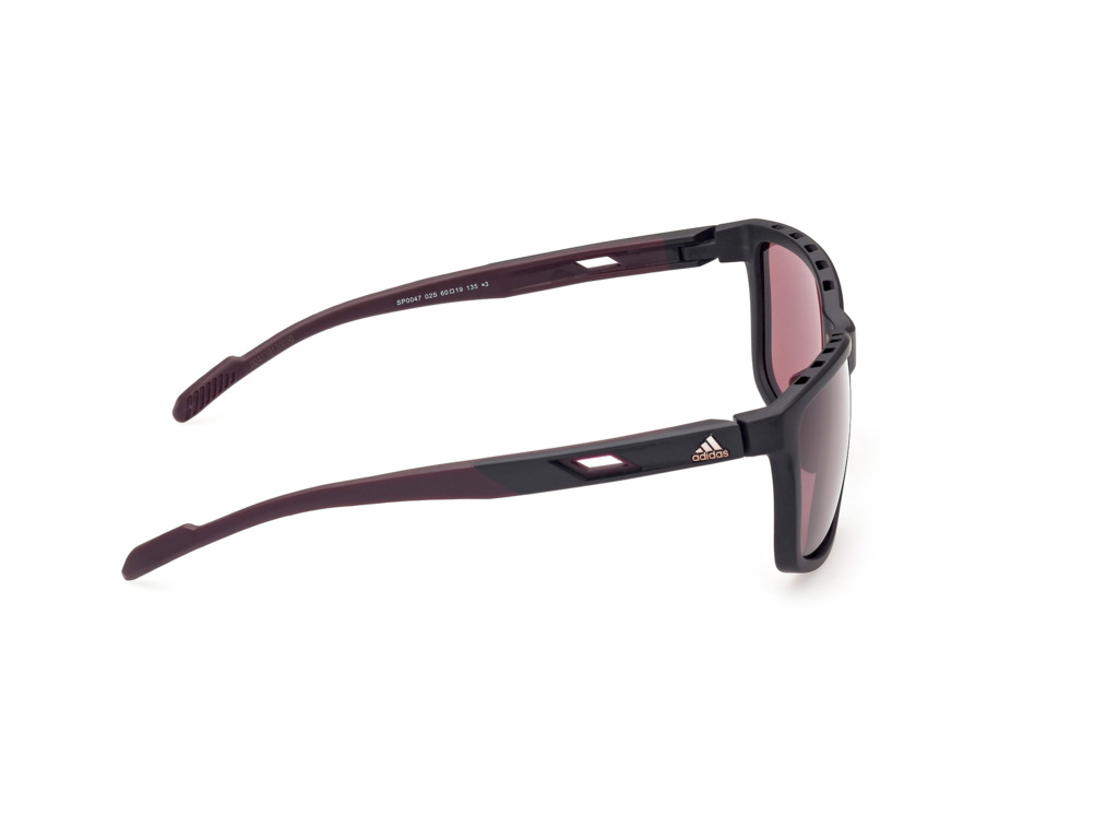 Slnečné okuliare ADIDAS Sport SP0047 - Matte Black / Bordeaux
