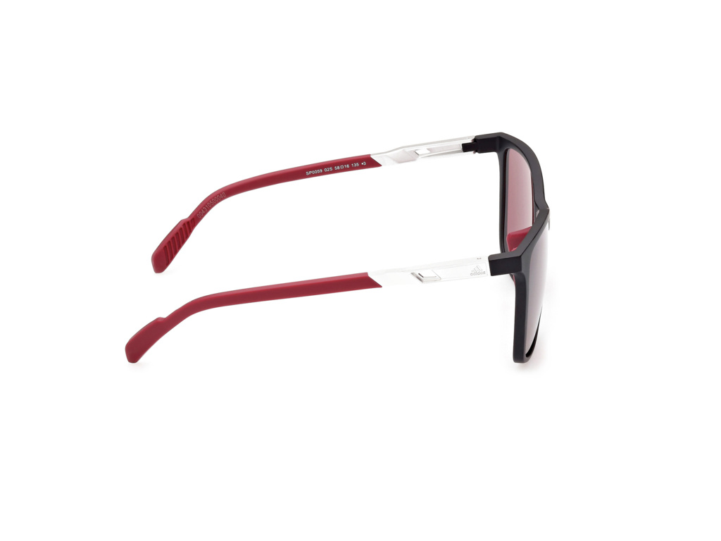 Slnečné okuliare ADIDAS Sport SP0059 - Matte Black / Bordeaux