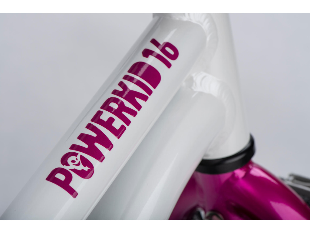 GHOST Powerkid 16 Pearl White/Candy Magenta Gloss 2025