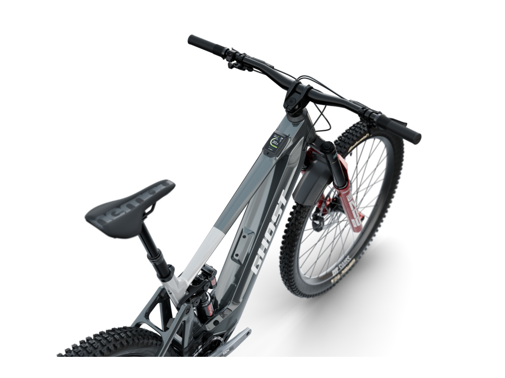 GHOST E-Riot CF Full Party Ud Carbon-Mist Blue/Pure Elegance Glossy 2026 - L