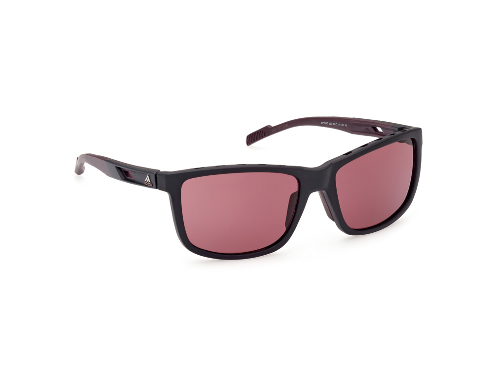 Slnečné okuliare ADIDAS Sport SP0047 - Matte Black / Bordeaux