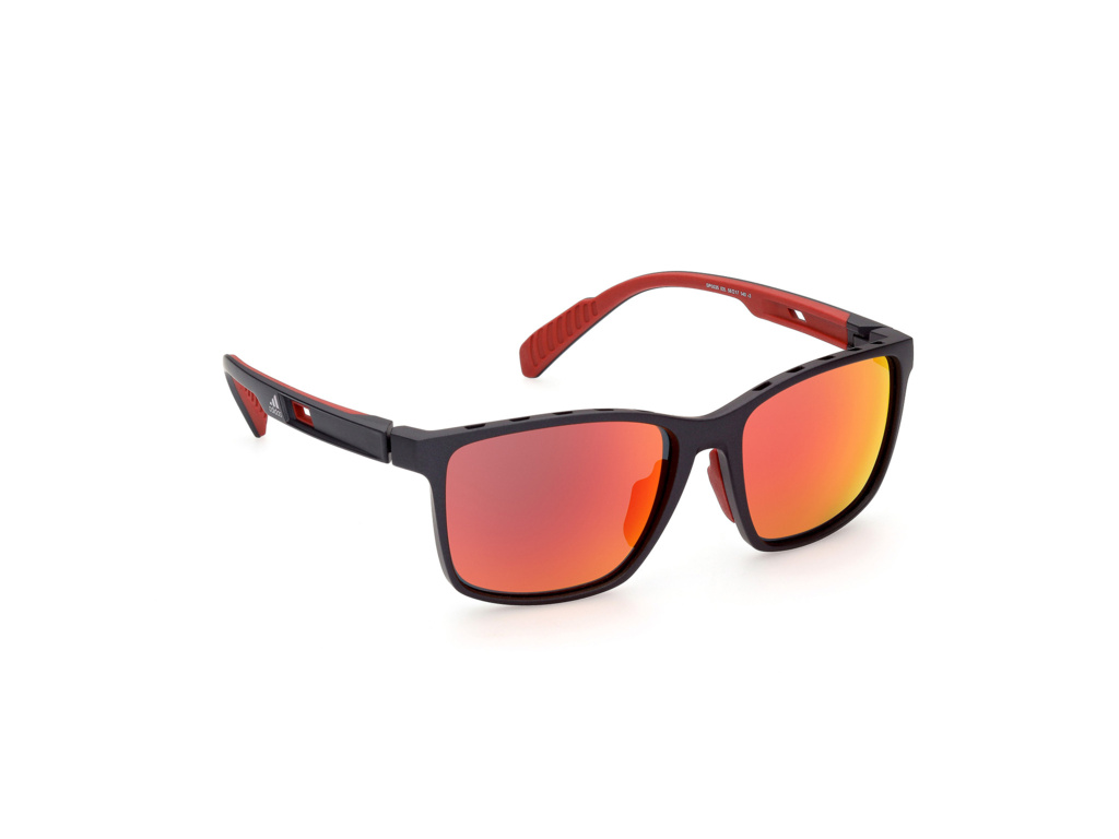 Slnečné okuliare ADIDAS Sport SP0035 Matte Black/Roviex Mirror